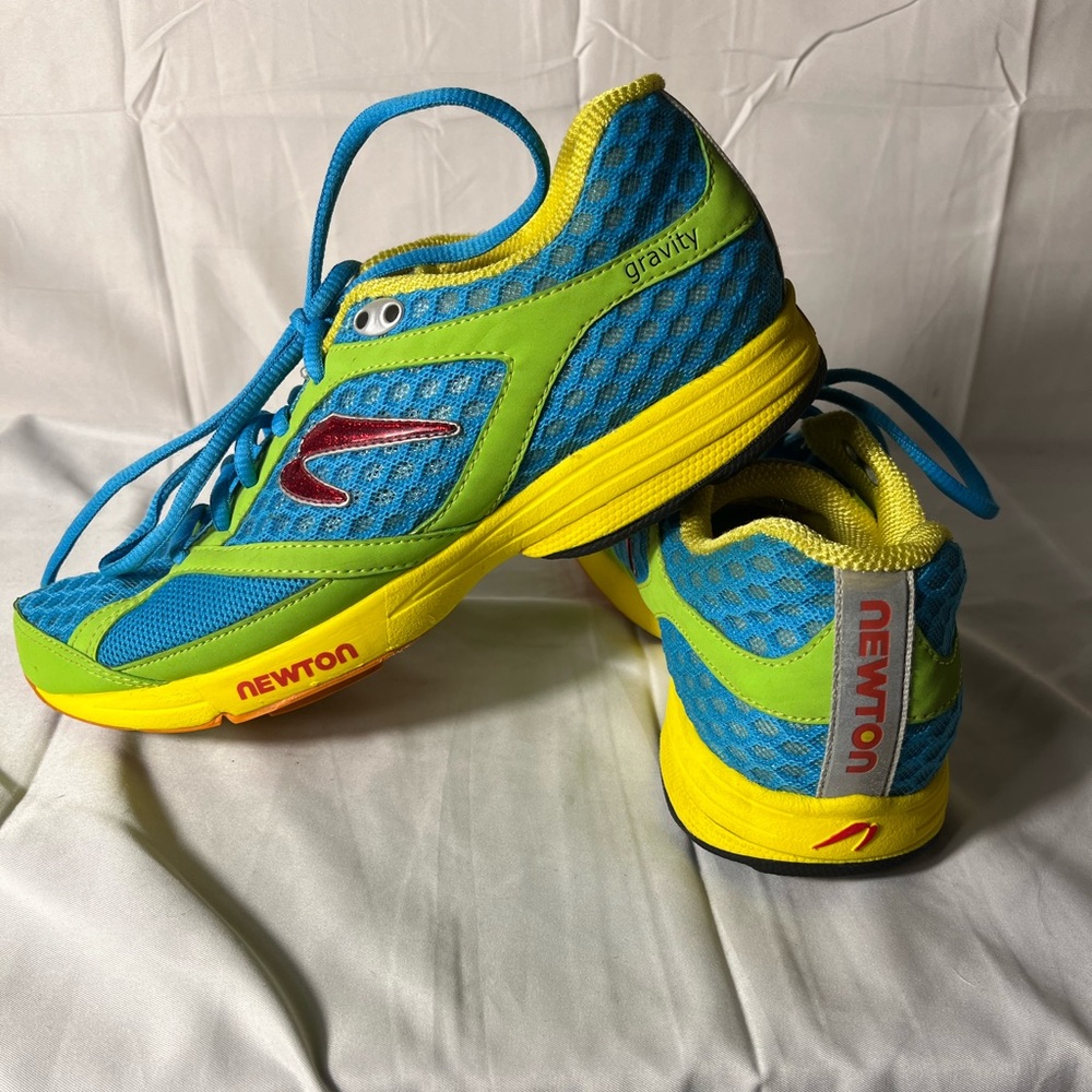 Newton Terra Momentum Running Blue Lime 00212 Women Training Sneakers Size 8.5 - Picture 2 of 10